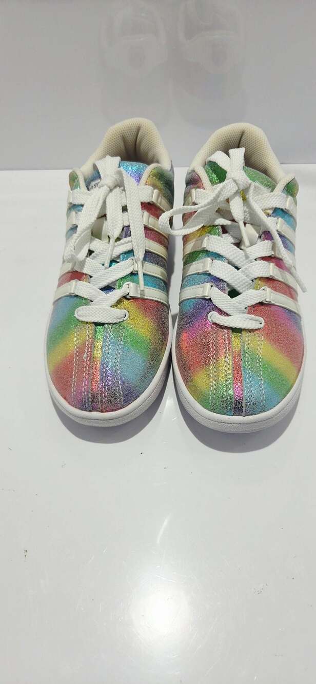 K-Swiss Varsity Rainbow Iridescent Leather Sneakers